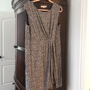 Loft dress, navy and blue